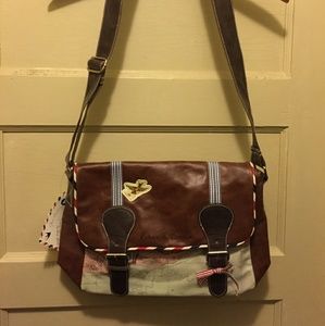 Vintage Inspired Small Messenger Purse